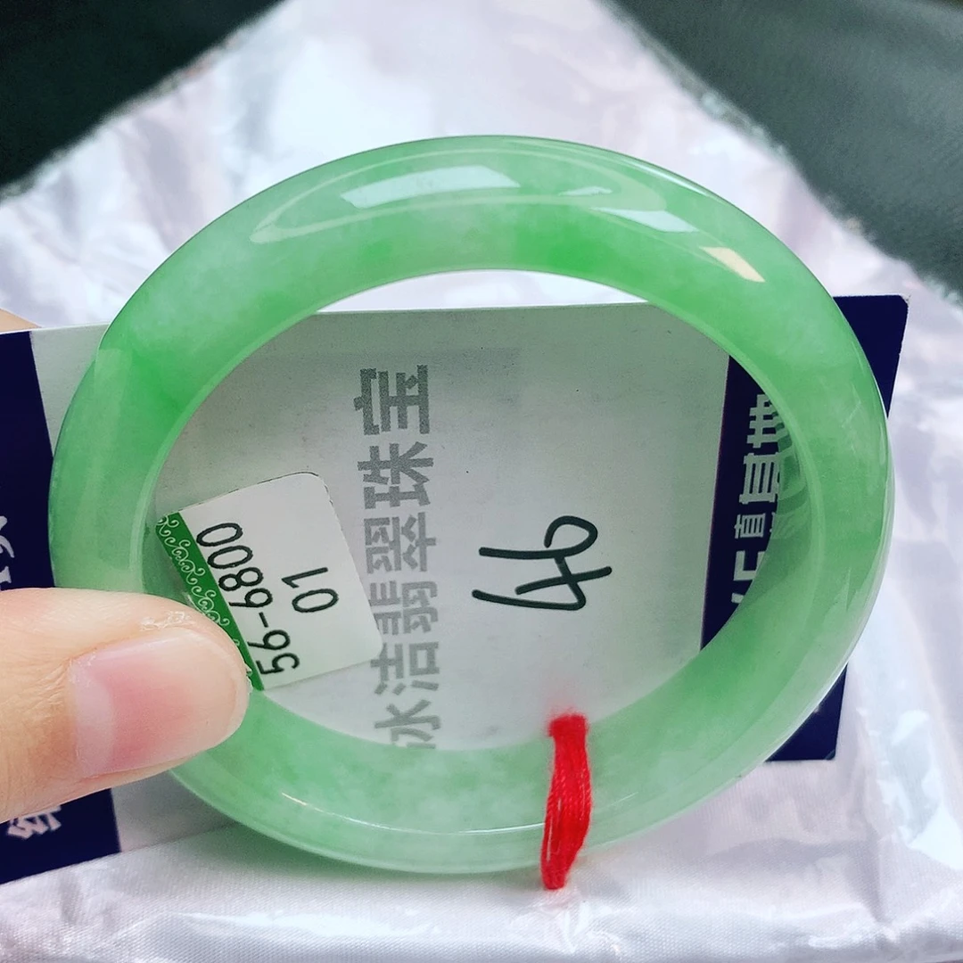 翡翠手镯未镶嵌缅甸天然A货翡翠手镯