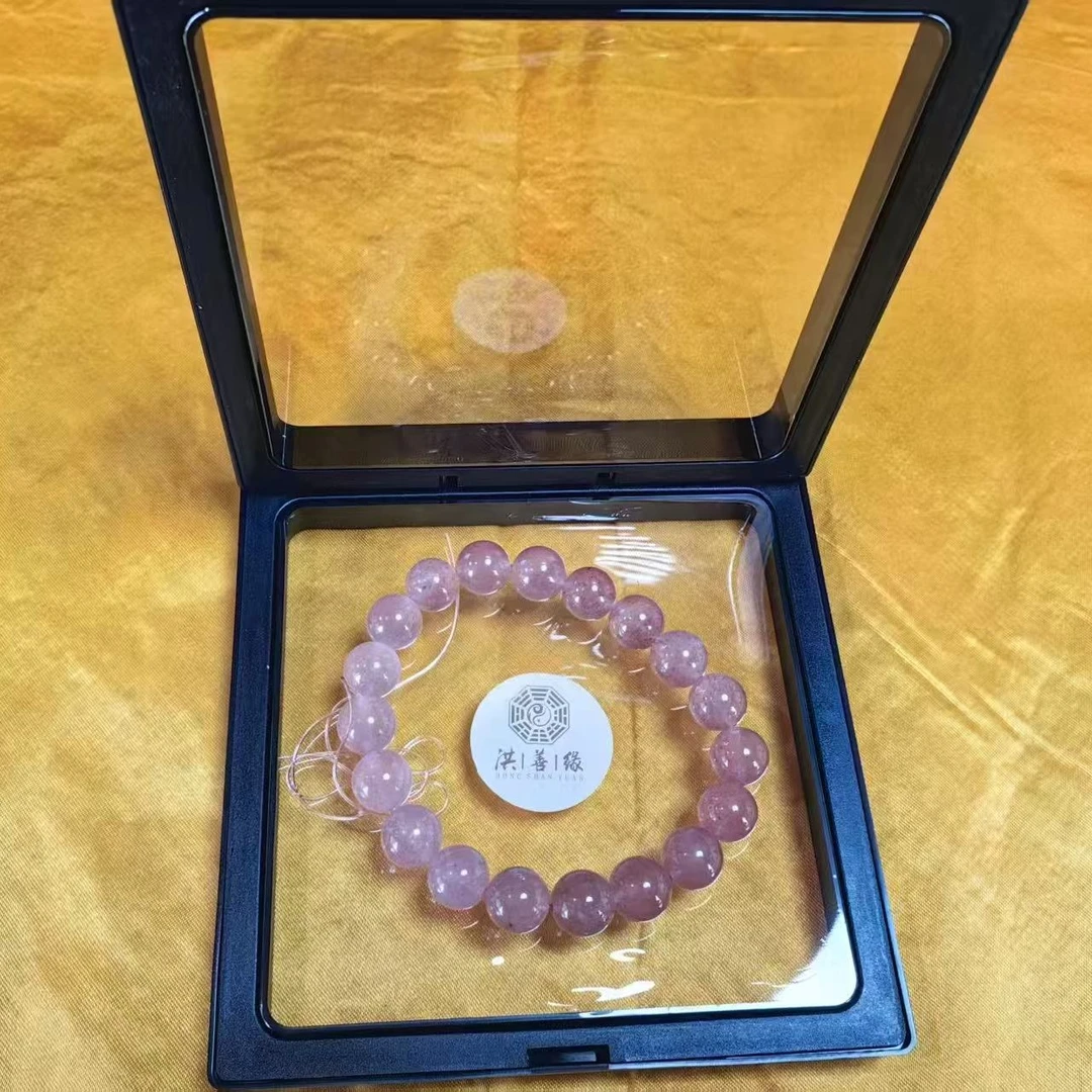 非金属仿水晶手链 女士草莓jing单圈手链