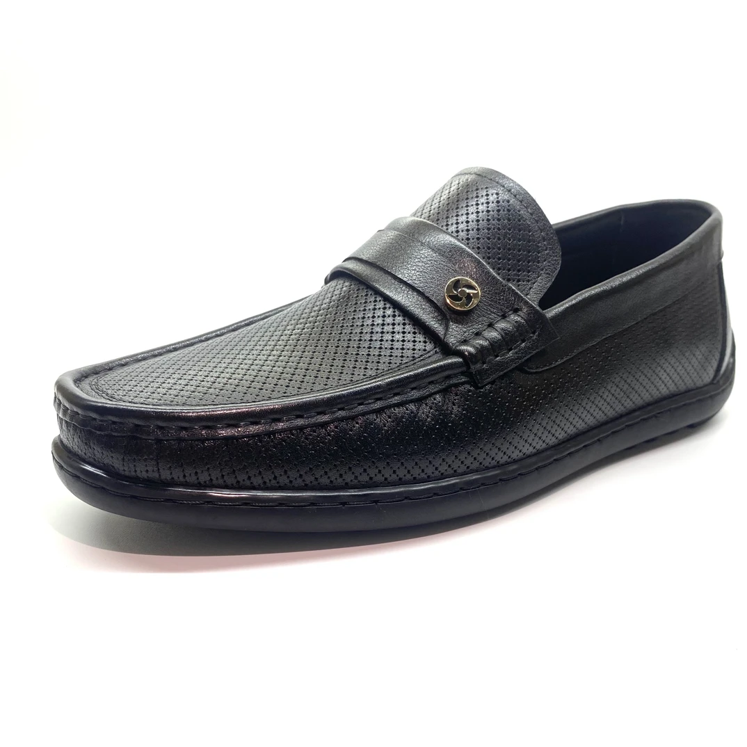 豆豆鞋透气一脚蹬休闲皮男鞋百搭软底皮鞋单鞋舒适时尚真皮休闲鞋