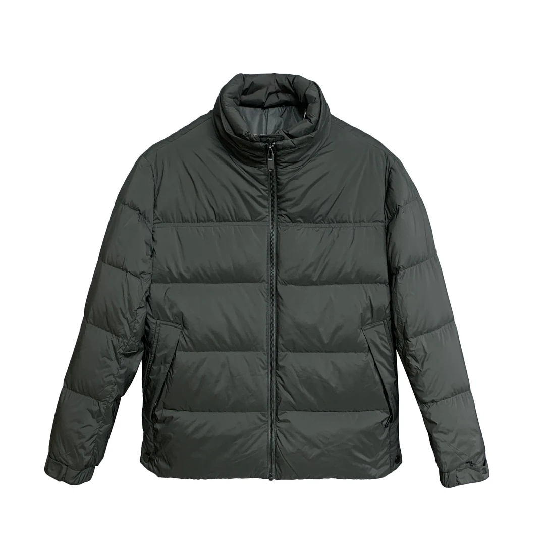 短款立领【轻量-高克重】黑色百搭保暖御寒男款鹅绒羽绒服83062