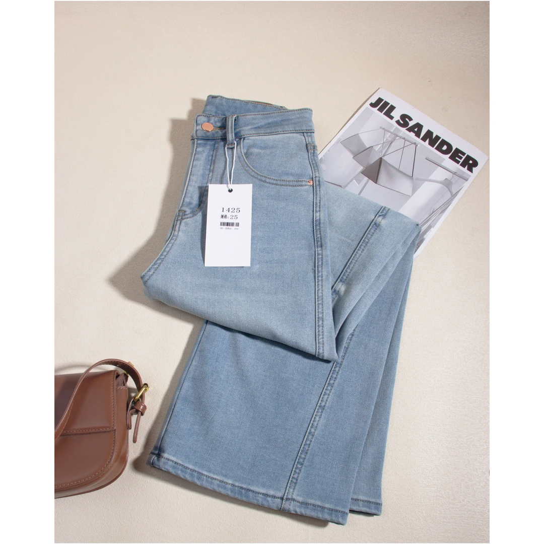 1425-加绒冬季浅色搭配款 立体裁剪 好穿带弹裤