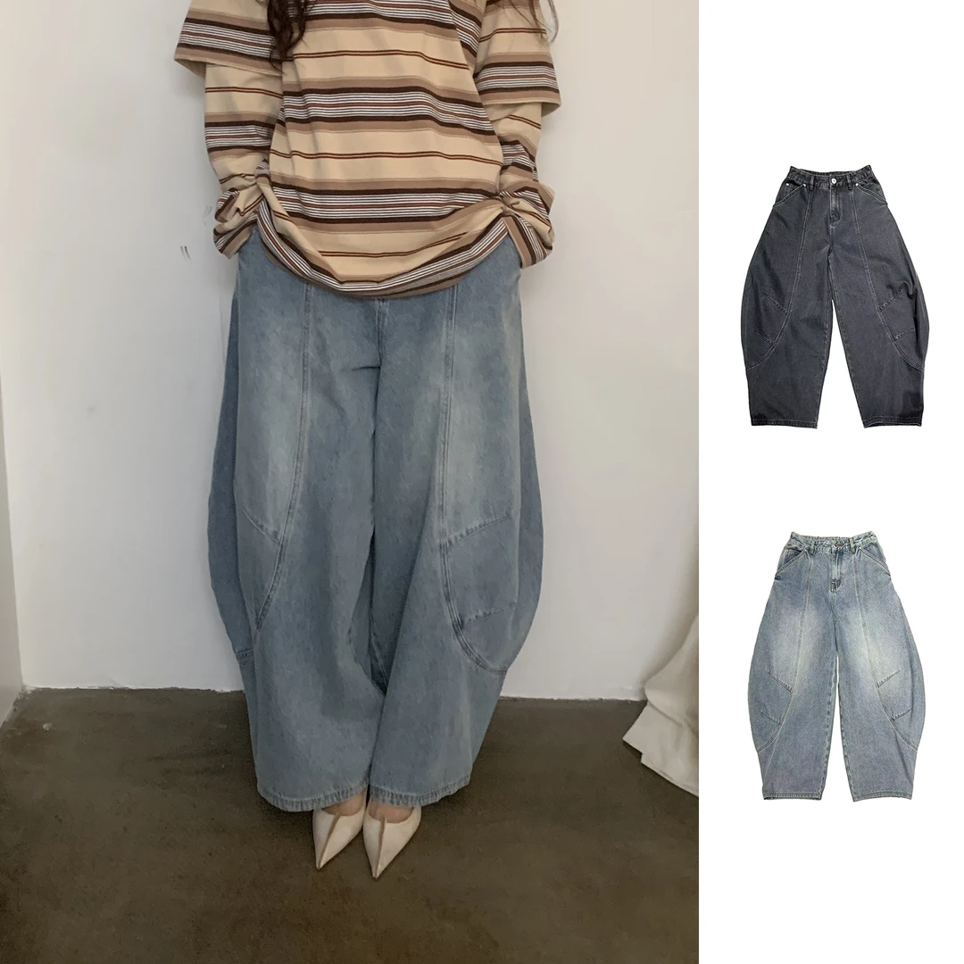 MANZANILLA设计师品牌 圆弧分割线气球裤女 DSC买手店 DY5M32029