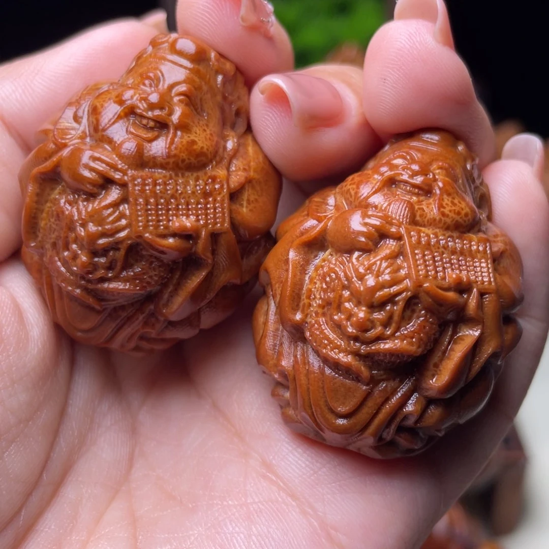 吊坠橄榄核龙财手球