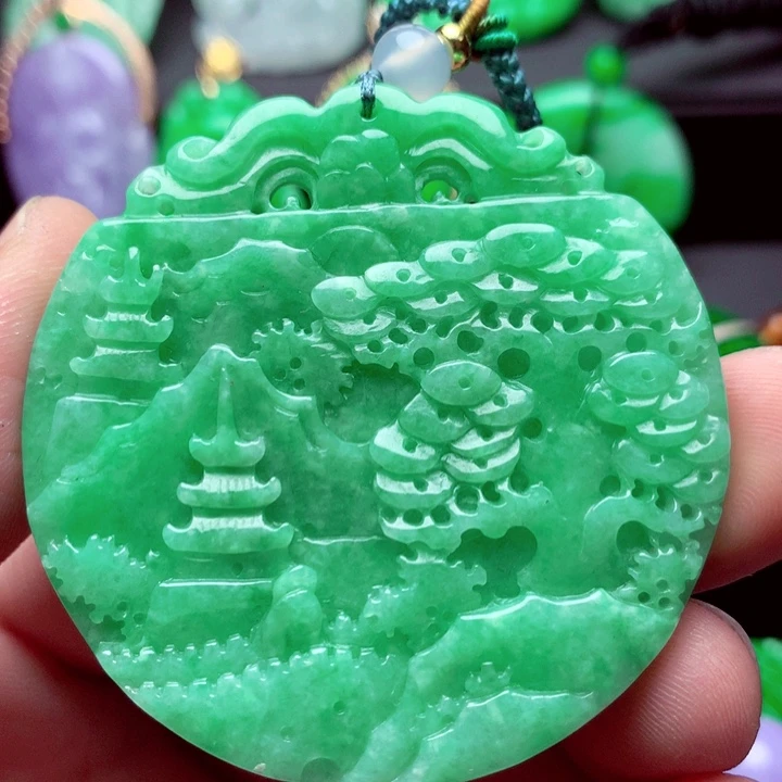 翡翠未镶嵌吊坠(不含链)