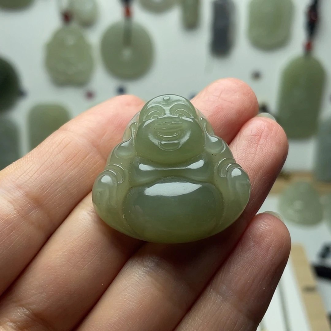 【闪购商品】双面精雕大肚佛吊坠@****@