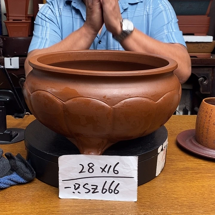 紫砂花盆货号一只SZ666