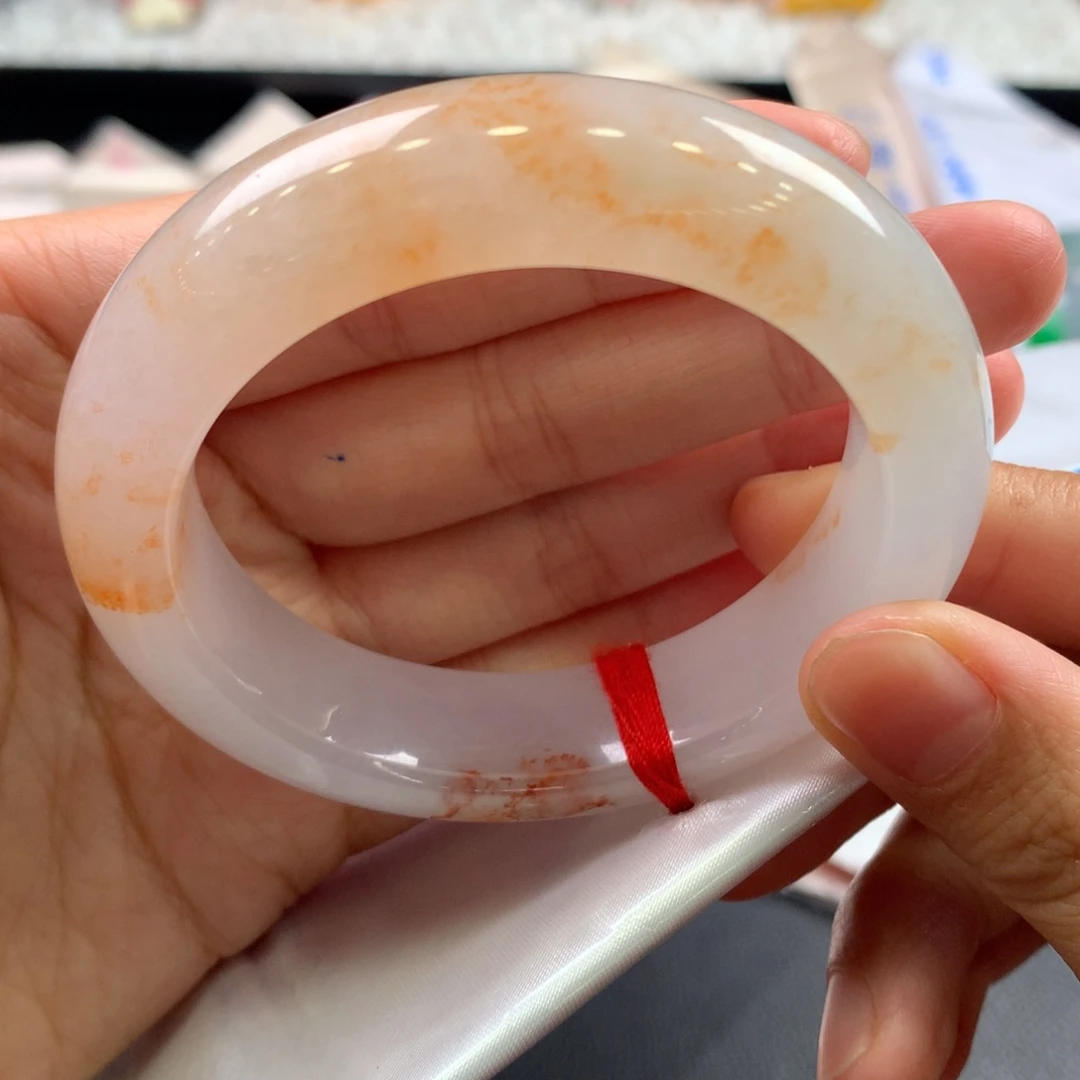 翡翠未镶嵌手镯火树银花