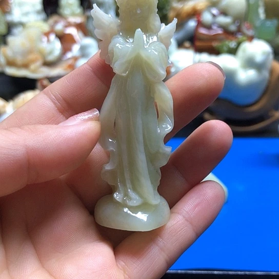 绾***丝石材家居装饰摆件天使