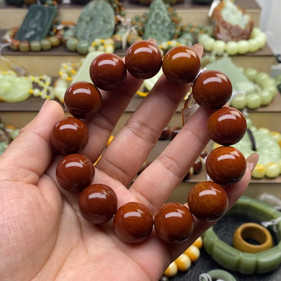 左***源透闪石质玉未镶嵌手串