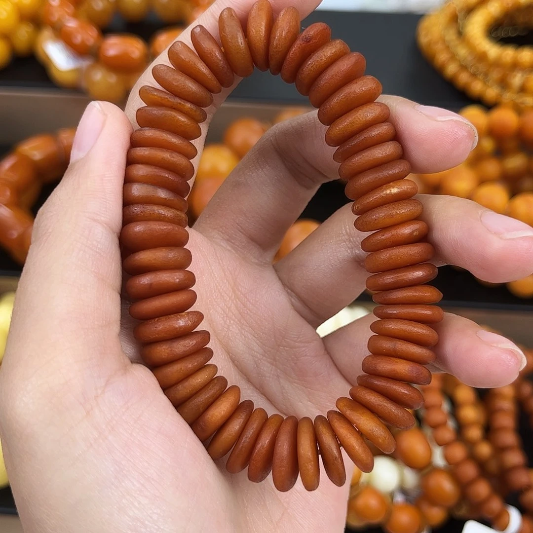 琥珀颈饰未镶嵌蜜蜡