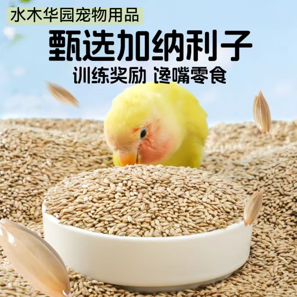加纳利子鹦鹉零食鸟粮鸟食牡丹玄风虎皮中小型鹦鹉粮食白尖
