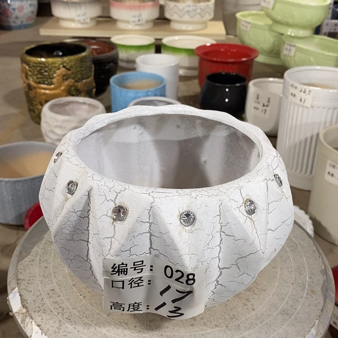 【闪购商品】陶瓷微瑕花盆-028-1个