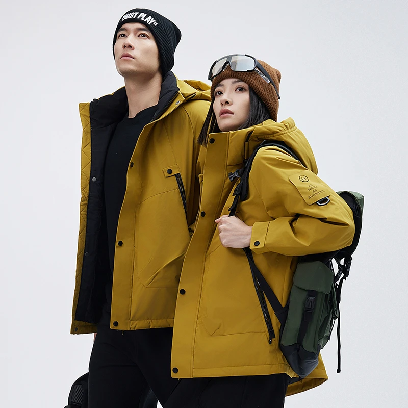 情侣款户外鸭绒羽绒服