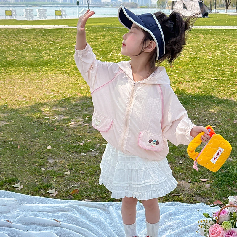 女童防晒衣2025新款洋气宝宝夏季皮肤衣儿童夏装轻薄防紫外线外套