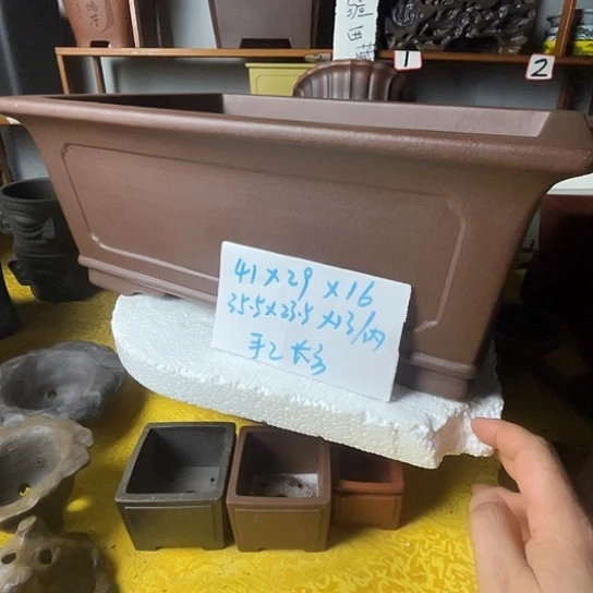 宜兴紫砂手工花盆