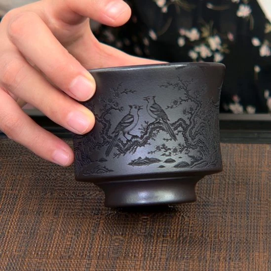 茶杯紫砂高货放漏