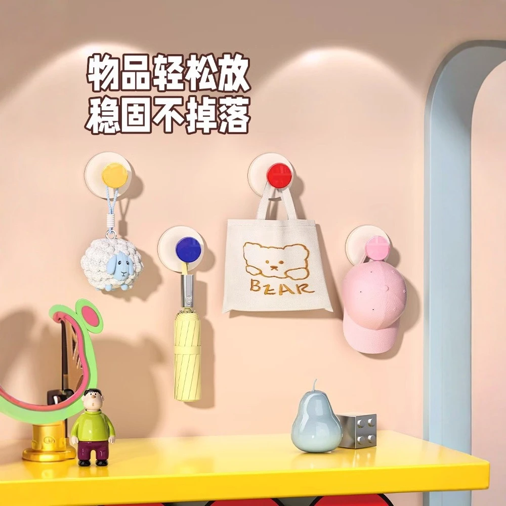 多巴胺吸盘挂钩免打孔粘钩无痕吸盘粘钩玄关收纳卫生间厨房挂钩