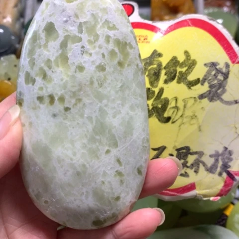 蛇纹石玉未镶嵌手把件