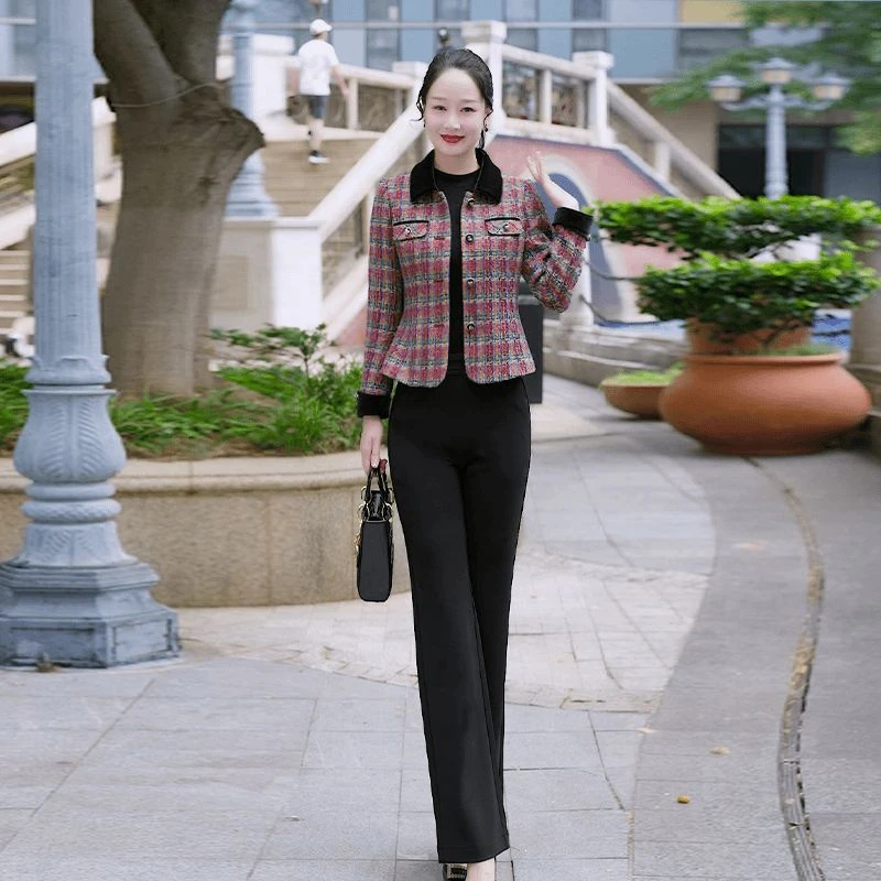 优雅显瘦百搭夏新款收腰休闲气质减龄时尚轻奢裤套装两件套