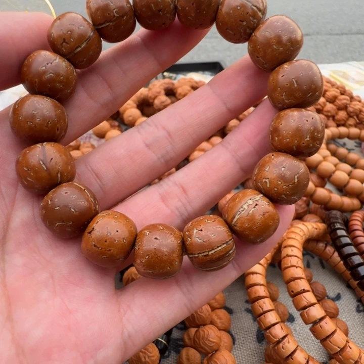 吊坠桃核桃核雕刻桶珠全品