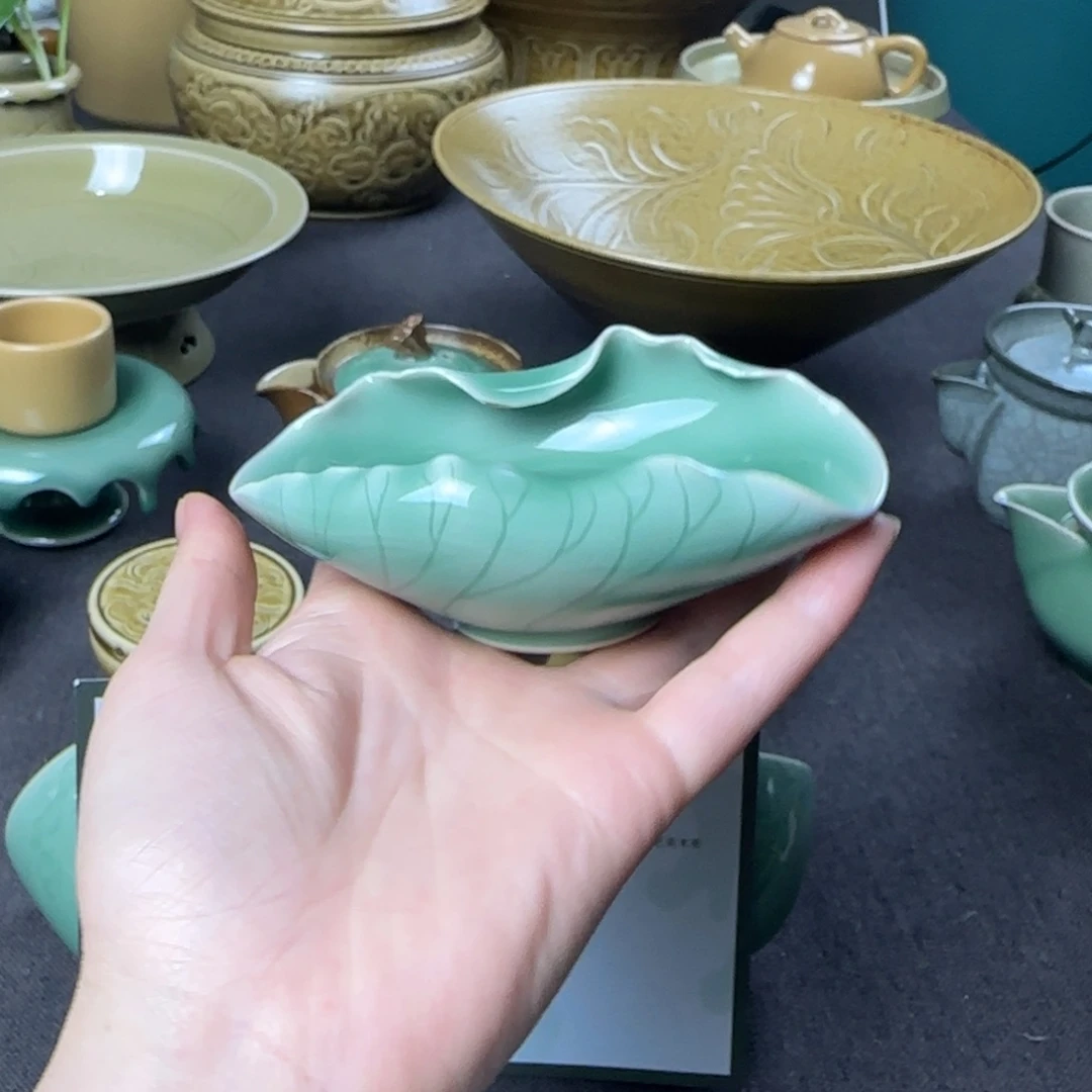 小***麦微瑕小叶玩泥巴手工茶器
