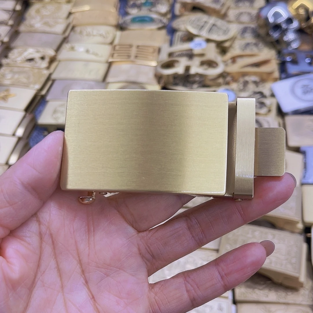 实心黄铜3.5自动扣雕刻观音有求必应