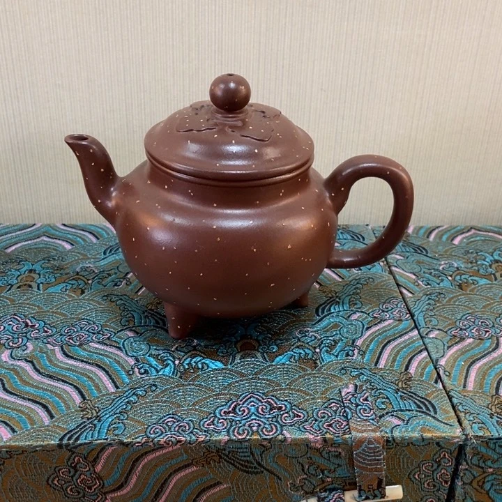 茶壶紫砂王****儿大彬如意老紫泥铺砂