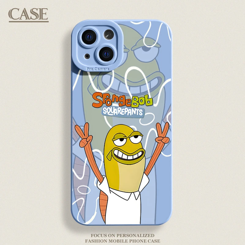 比奇堡居民鱼适用iPhone17ProMax手机壳16苹果15软14瞳影13磨砂12