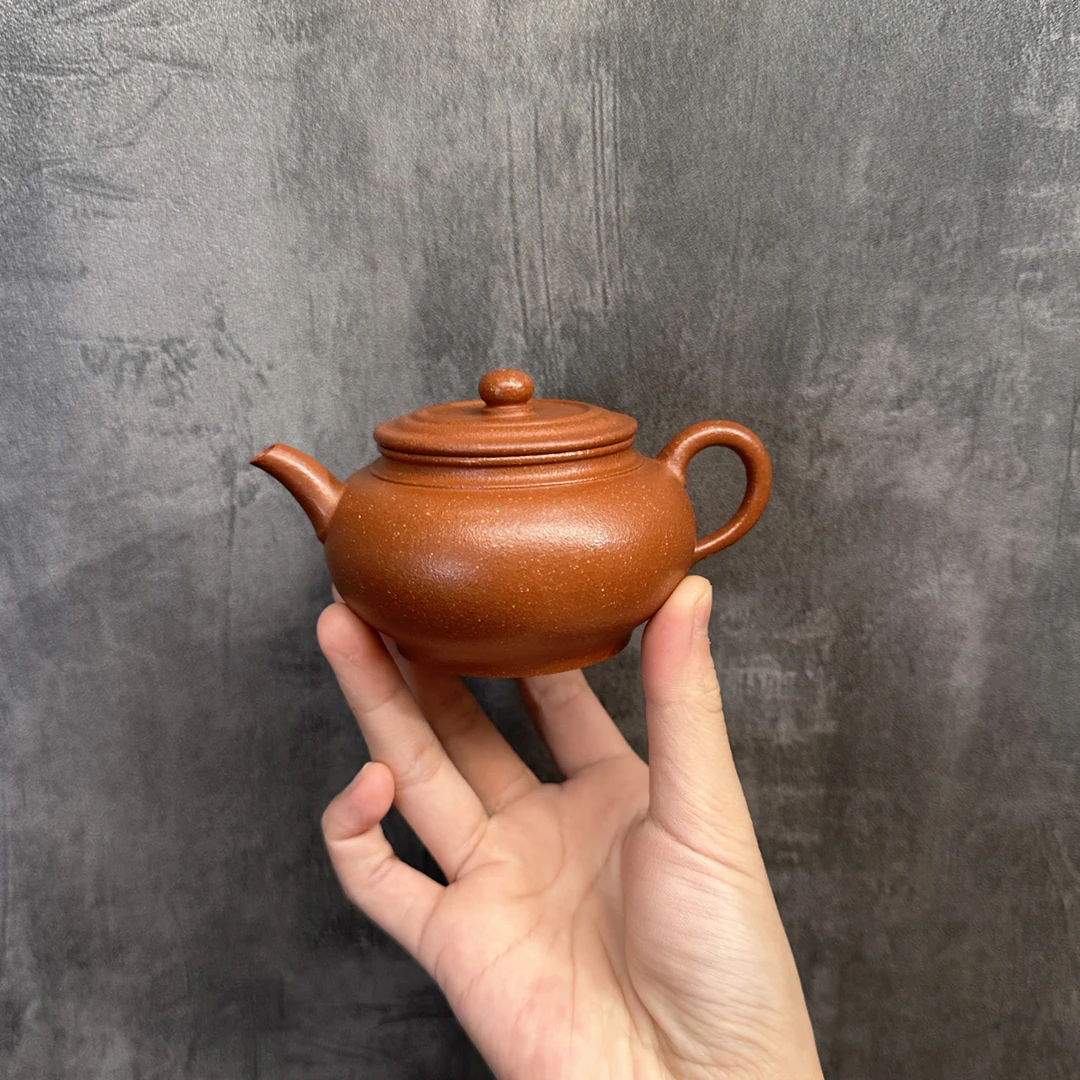 (小苹果)紫砂壶 宝山95红降坡 140cc