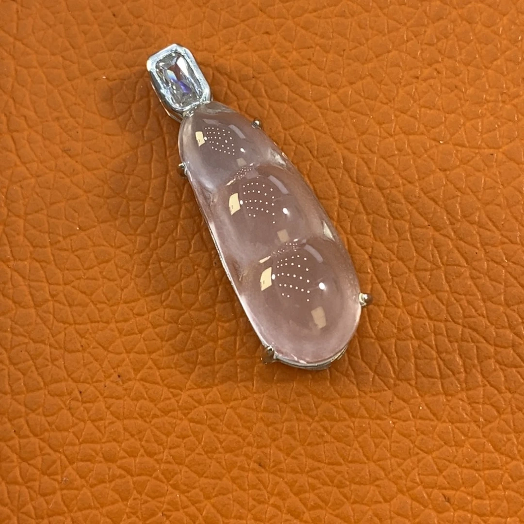 石英质玉刚蛋银S925镶嵌