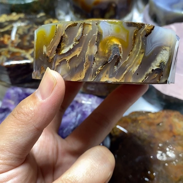 明***华定制玛瑙手镯定制58