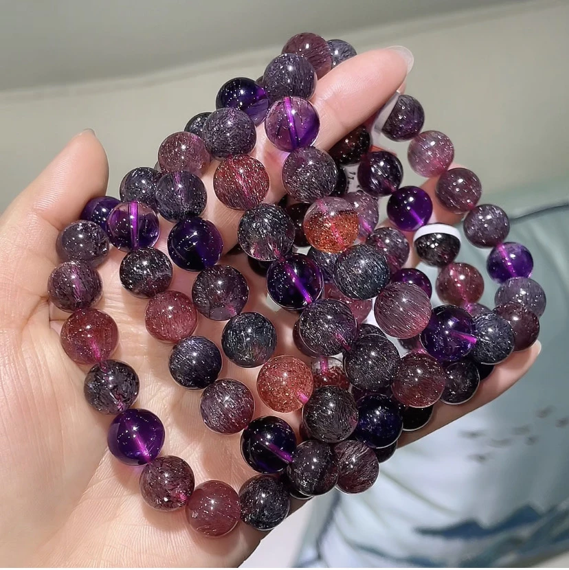 天花板稀有满矿  殿堂级黑加仑！满丝满矿油润绝绝子绝矿超七手串