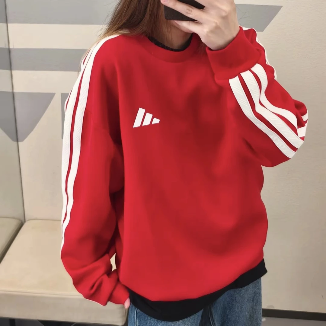 adidas/阿迪达斯中性新年柔软运动休闲圆领宽松卫衣套头衫KR2516