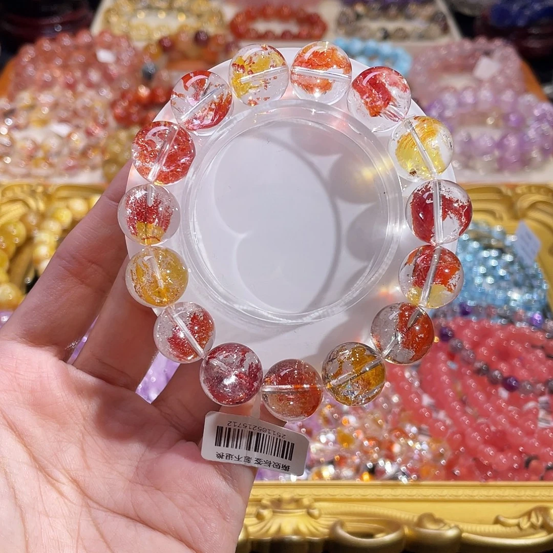 未镶嵌水晶手链锦鲤胶花14.5