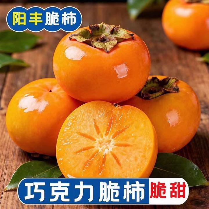 正宗山西阳丰巧克力脆柿子脆甜爽口水果坏果包赔