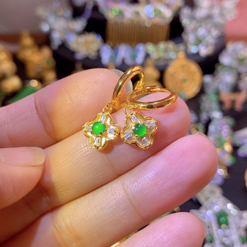 【闪购商品】银S925镶嵌挂件翡翠