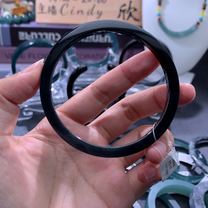 定制翡翠未镶嵌成品买断黑乌鸡