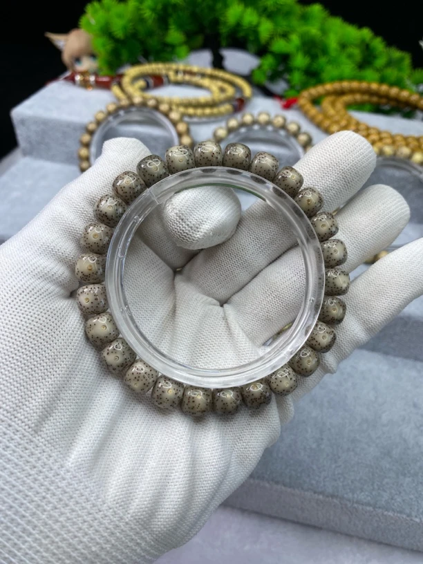 石玉料星月菩提糯冰9×8mm（一物一图）G