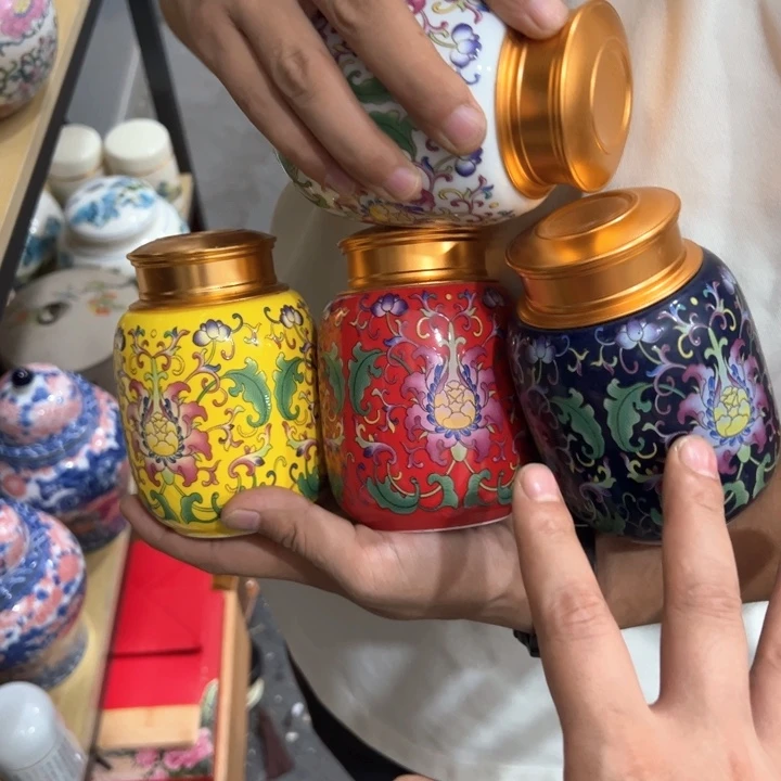 瑕疵福利品陶瓷茶叶罐