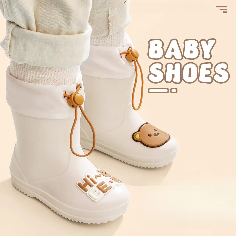 儿童雨鞋男童卡通雨靴高筒女孩中大童小学生水鞋宝宝网红防滑胶鞋