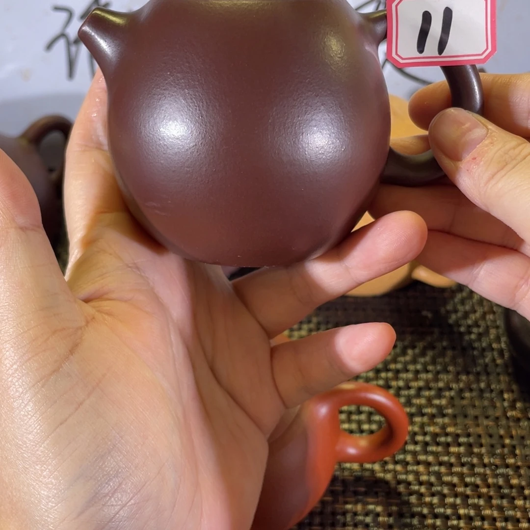 A***东茶壶紫砂龙蛋微瑕全手