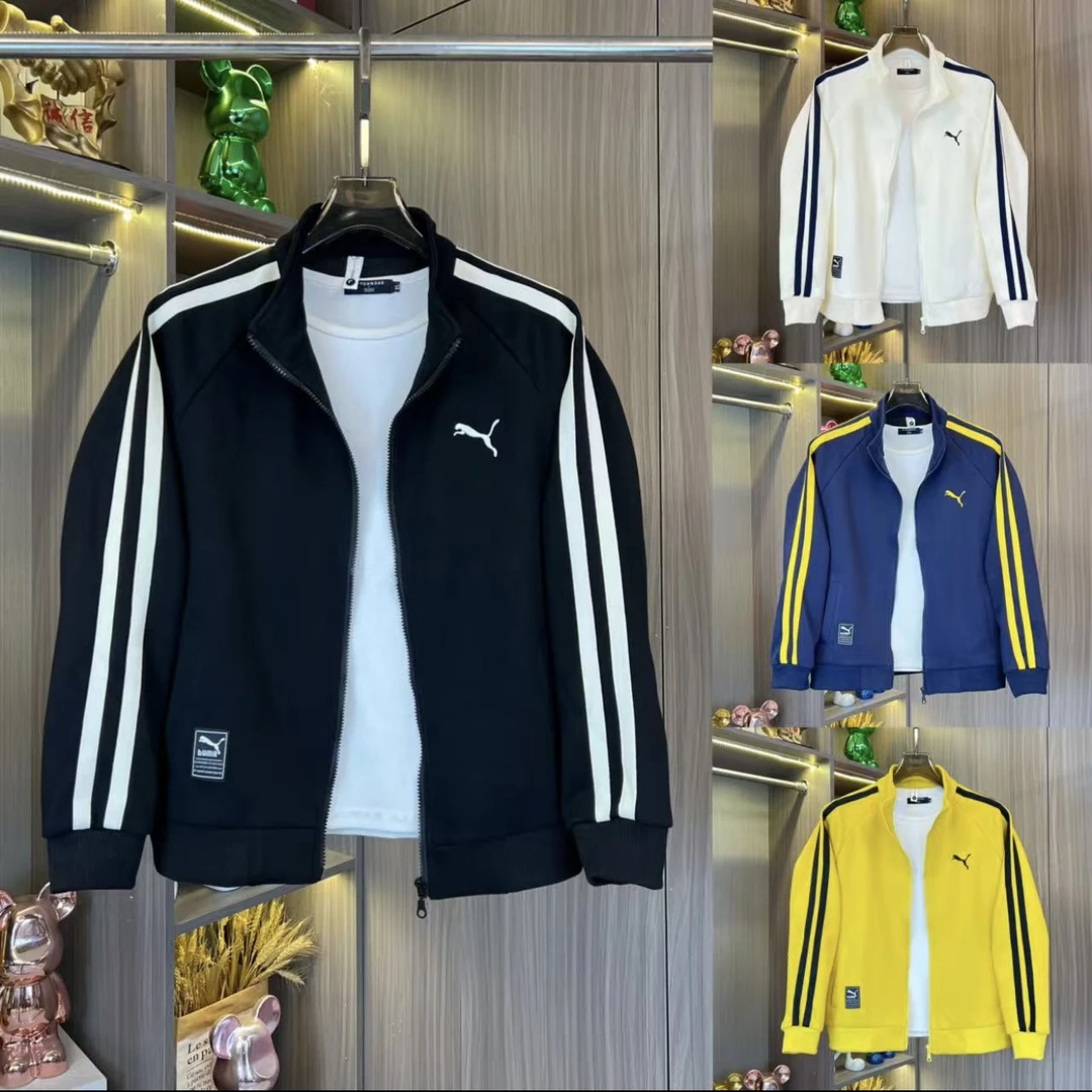 春季新款立领百搭多色可选上衣时尚休闲夹克条纹秋冬潮流外套F746