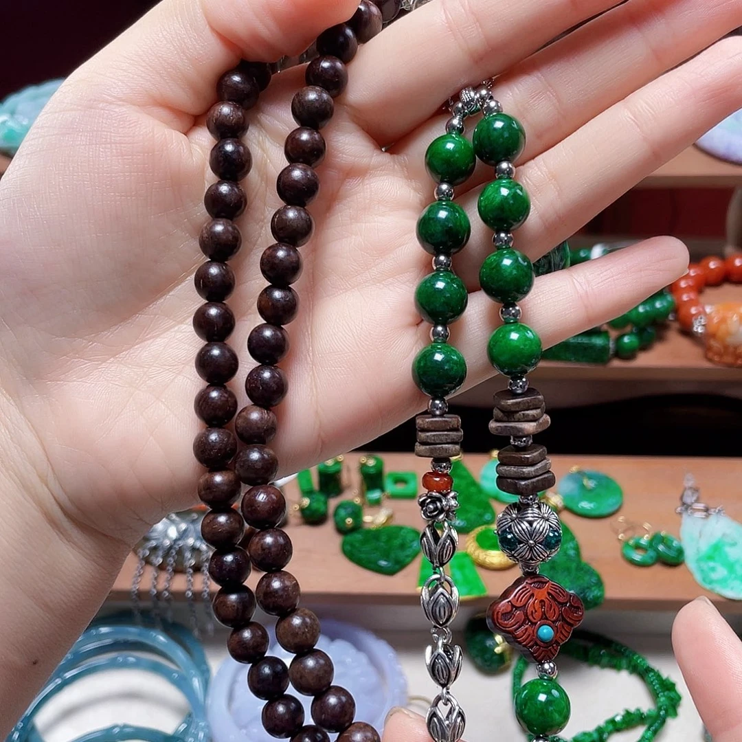 翡翠未镶嵌手链饰品