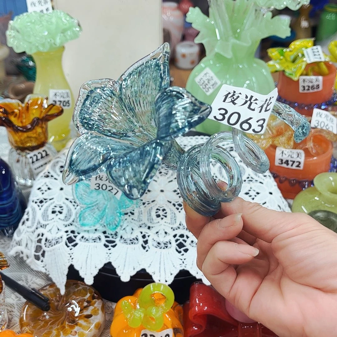 3063夜光花摆件 家悦琉璃工艺品