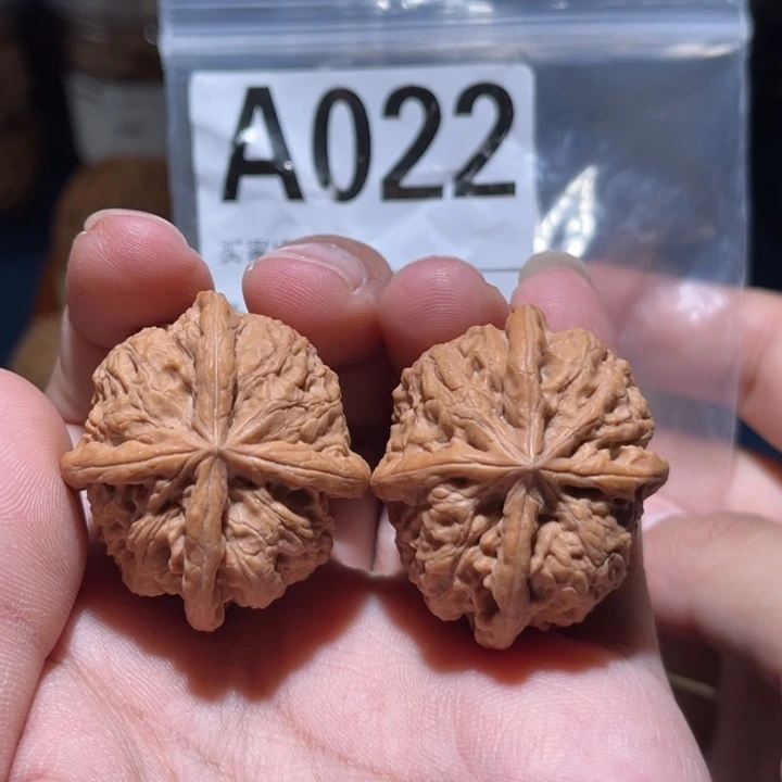吊坠文玩核桃四棱37-33