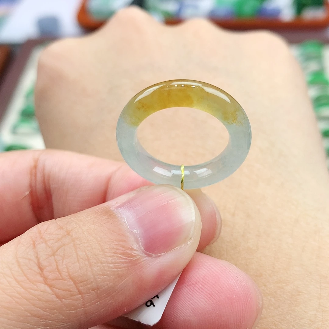 翡翠未镶嵌戒指10号