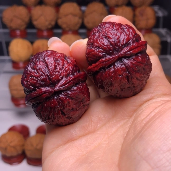 吊坠文玩核桃19双金锤