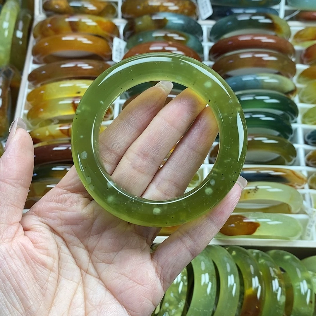 未镶嵌蛇纹石玉手镯56