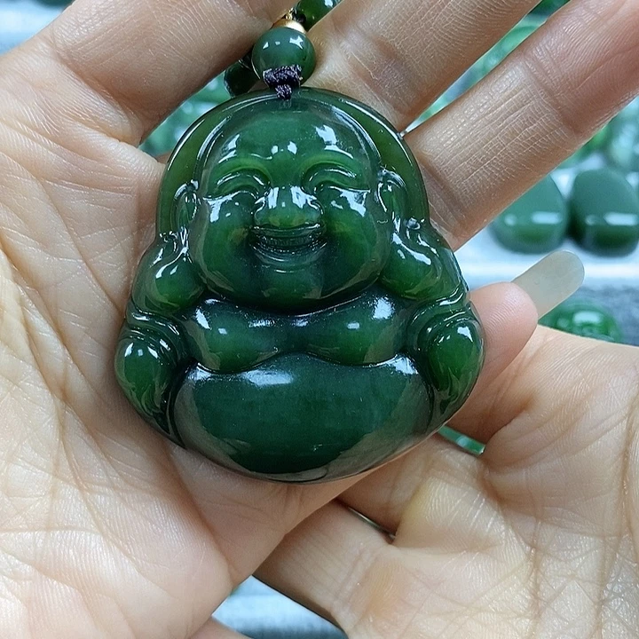 吊坠(不含链)未镶嵌和田玉（碧玉）50