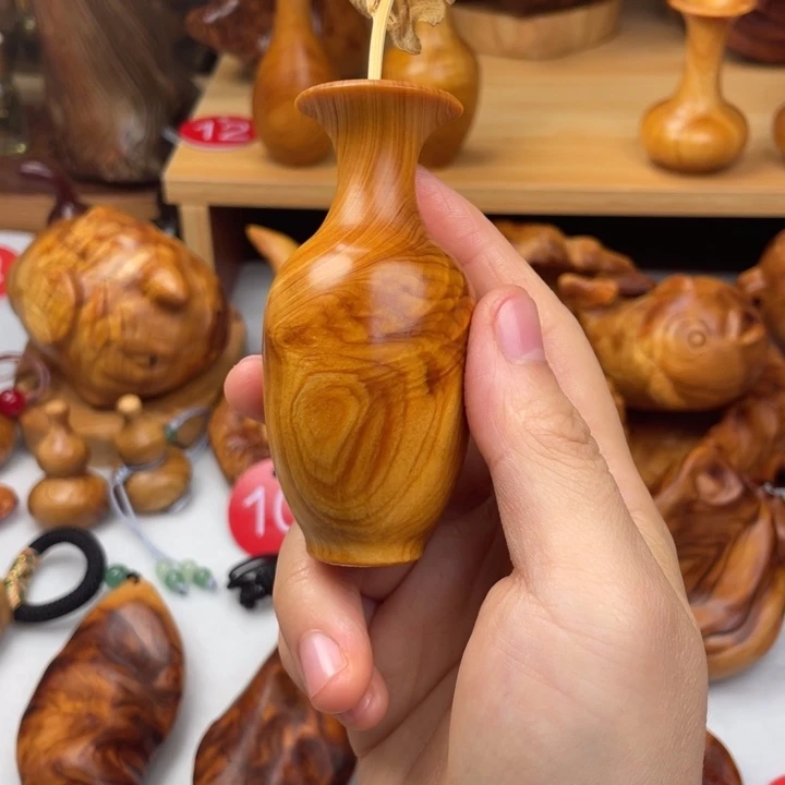 木太行精品纹理花瓶